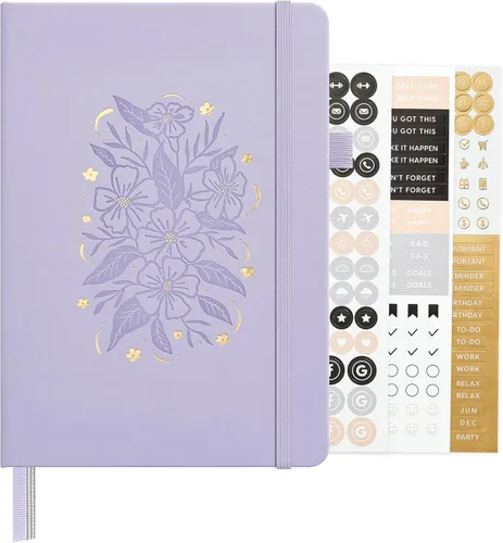 Vista 32 de ⩓ Per Se Cuaderno de Diario con Líneas (3 Paquetes), 160 Páginas Papel Grueso 100GSM, A5 Tapa Dura Cuadernos con Rayas Universitarias para Escribir