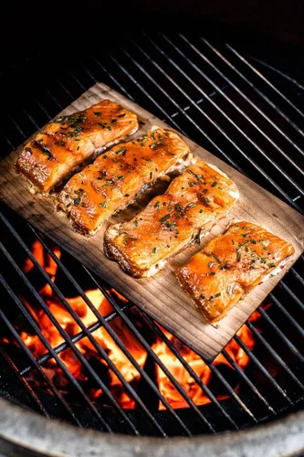 Vista 4 de Cedar Grilling Planks - 12 Pack - Made In USA