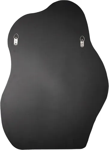 Vista 8 de BOMINICA Espejo de pared irregular, espejo asimétrico para baño, sala de estar, entrada, dormitorio, 20 x 28 pulgadas Negro