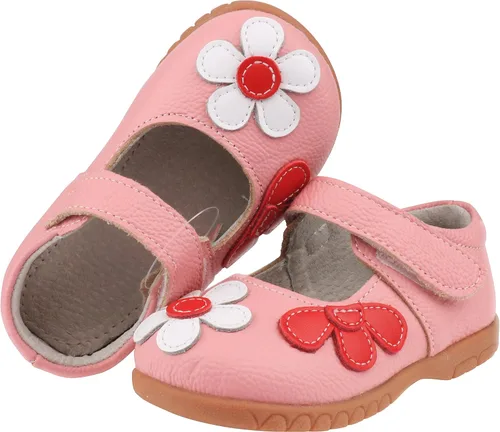 Vista 5 de Femizee Mary Jane - Zapatos planos de cuero con lazos, para niñas (niños pequeños)
