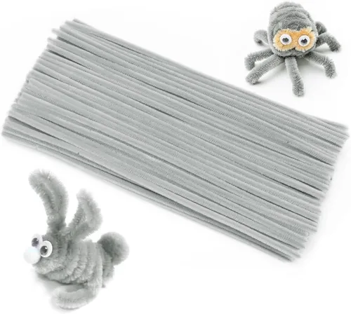 Vista 11 de Eppingwin Limpiapipas multicolor, tallos de felpilla de 12 pulgadas para manualidades, limpiapipas, suministros de manualidades para proyectos