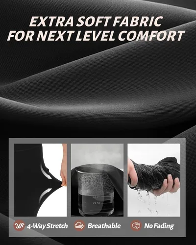 Vista 31 de NexiEpoch - Paquete de 4 leggings suaves para mujer, con bolsillos, control de abdomen y cintura alta, pantalones capri para yoga y ejercicio