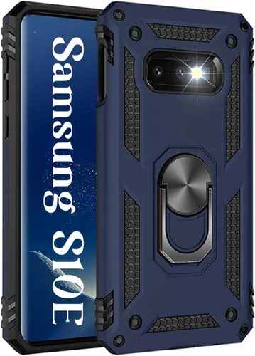 Vista 10 de Korecase - Carcasa para Samsung Galaxy S10E con soporte de anillo, color Negro
