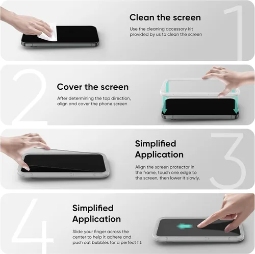 Vista 4 de FLOLAB NanoArmour - Protector de pantalla antirreflectante para Google Pixel 10 Pro XL de vidrio templado, duradero, suave como la mantequilla