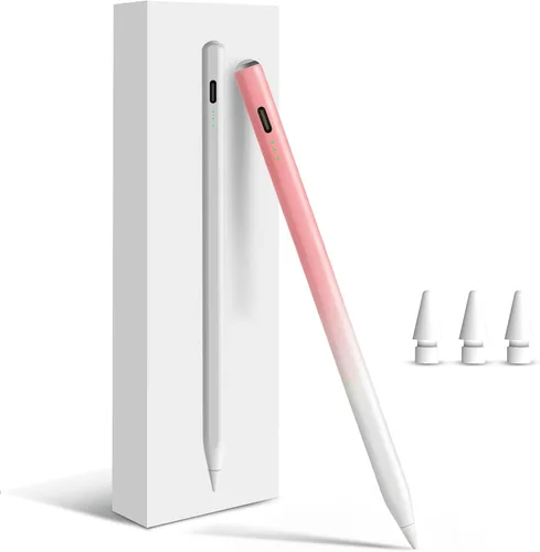 Vista 9 de Lápiz para Apple iPad A16 10ª Generación, Lápiz capacitivo de carga rápida para iPad A16/11-6ª gen 2025-2018, Air 11"/13" M3/M2/5ª-3ª, Pro
