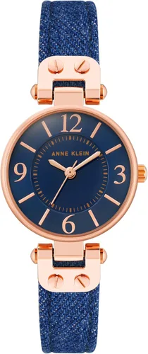 Vista 14 de Anne Klein Reloj con correa de cuero para mujer