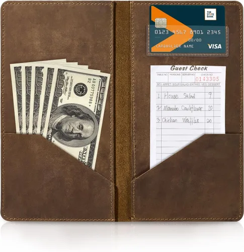 Vista 9 de CoBak Presentadores de Cheques para Restaurante, Soporte para Tarjetas de Cheques de Invitados, Soporte para Facturas de Restaurante, Presentadores