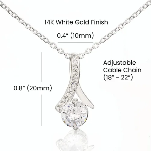 Vista 6 de Shine Attraction Collar con texto en inglés "To My Beautiful Soulmate para mujer, regalo de joyería de alma gemela para ella, colgante de regalo