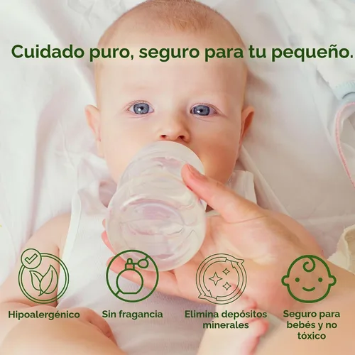 Vista 8 de Tabletas detergentes para lavar botellas, 120 unidades + 5 tabletas descalcificantes