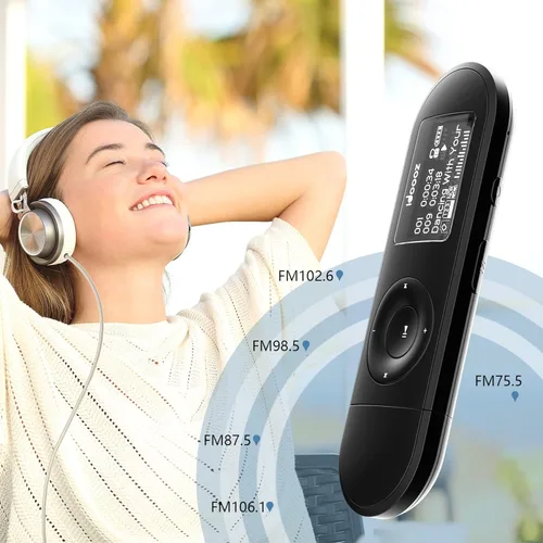 Vista 7 de Reproductor de MP3, reproductor de MP3 USB con radio FM, idoooz U2 8 GB reproductor de música expandible hasta 32 GB, reproductor MP3 USB