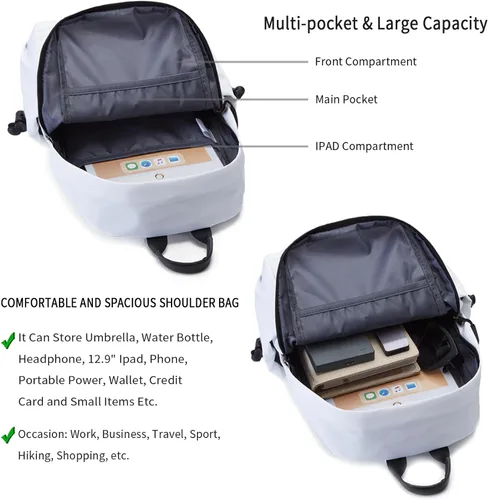 Vista 4 de Mochila ligera resistente al agua para hombres y mujeres, bolso cruzado de hombro pequeño para caminar, viajes, ciclismo, Mochilas Sling