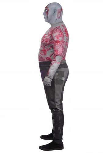 Vista 3 de Disfraz Deluxe de Marvel Drax Talla Plus para Hombre Multicolor