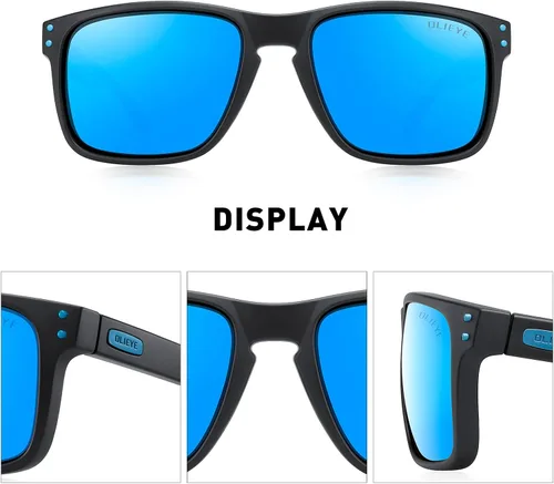 Vista 3 de OLIEYE Gafas de sol polarizadas deportivas para hombre con marco flexible