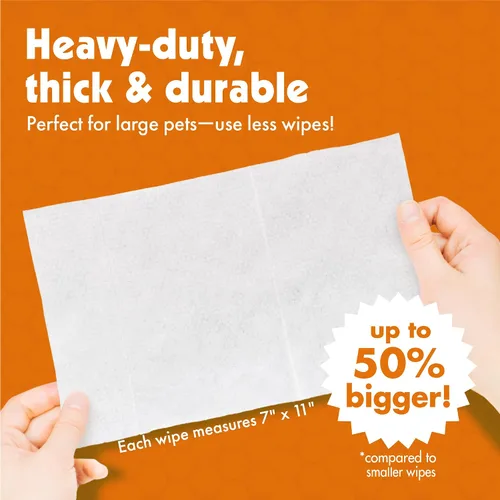 Vista 6 de PETKIN Toallitas Big N Thick PAW Toallitas para perros y gatos
