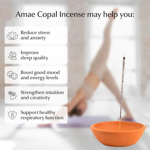 Vista 2 de Incienso Copal 80 Varillas, 100% INCIENSO Copal Mexicano 80 VARILLAS- Dos Cajas. AMAE INCENSE