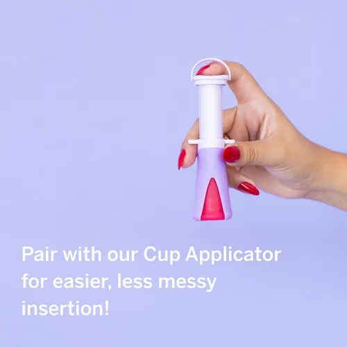 Vista 7 de Copa menstrual de Pixie - Sin metales ni toxinas - Clasificada como la más suave y reutilizable - Uso de 12 horas - 100% de silicona de grado médico