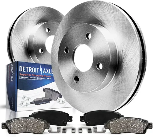 Vista 11 de Detroit Axle - Juego de rotores de freno de disco trasero + Sustitución de calibrador de freno de disco trasero izquierdo para Acura TL Honda