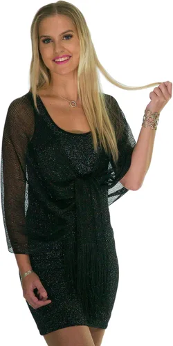 Vista 3 de ShineGlitz Chales y envolturas para vestidos de noche, chales metálicos con purpurina para mujer, chal brillante para regalo de boda