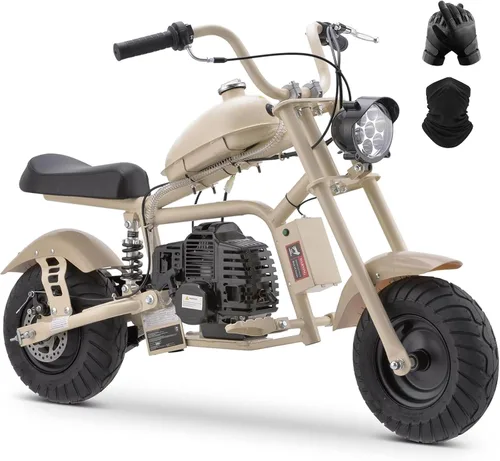 Vista 10 de HOVER HEART Mini bicicleta de gas Chopper, 40CC 4 tiempos niños Dirt Bike Fi-negro