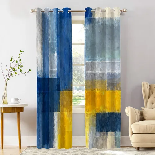 Vista 62 de Shrahala Cortinas de nivel de chakras con mandala beige para ventanas de cocina, paneles de cortina de ventana de mandala multicapa de poliéster