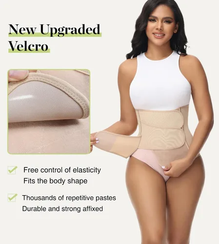 Vista 4 de SHAPSHE Entrenador de cintura para mujer, para recuperación posparto, faja moldeadora de cintura con velcro