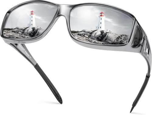 Vista 14 de Polarized Sunglasses Fit Over Glasses for Women Men with UV400 Protection Over Wrap Around Sun Glasses
