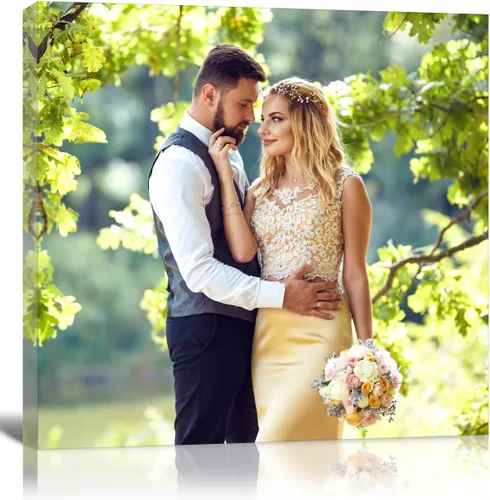 Vista 27 de GMissT Impresiones en lienzo con tus fotos – Cuadros personalizados sobre lienzo póster personalizado para decoración del hogar – Marcos flotantes
