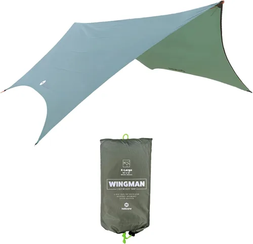 Vista 7 de Wingman - Lona impermeable para campamento, ligera con revestimiento impermeable de 78.740 in (grande, 12 x 9.5 pies)