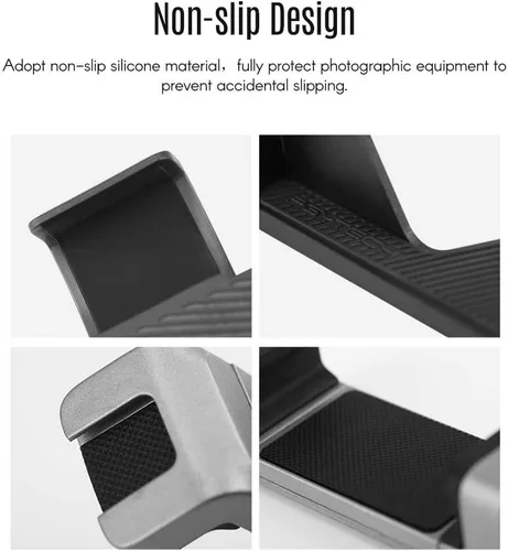 Vista 7 de PGYTECH Soporte de teléfono inteligente de mano de aleación de aluminio con clip de abrazadera con soporte de cardán de tornillo de 1/4 pulgadas