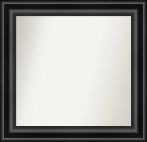 Vista 264 de Amanti Art Espejo personalizado, espejo de baño negro puente, espejo de pared o espejo de tocador de baño sobre el fregadero (26 x 26 pulgadas)