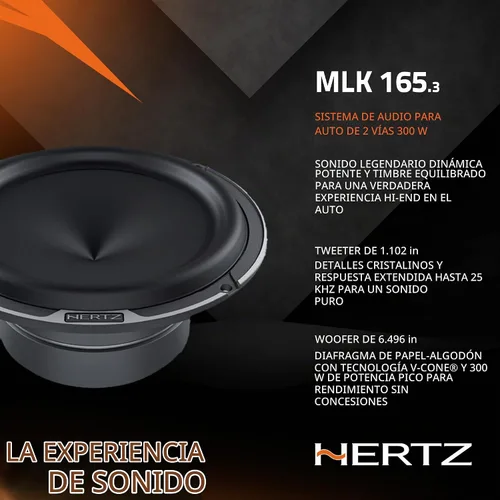 Vista 4 de HERTZ Mille Legend Series MLK-1653 6.5" Sistema de altavoces de dos vías Legend