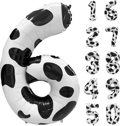 Vista 126 de Globos gigantes de helio de aluminio de 40 pulgadas, color negro, globos digitales grandes del número 0 para decoración de fiesta de cumpleaños