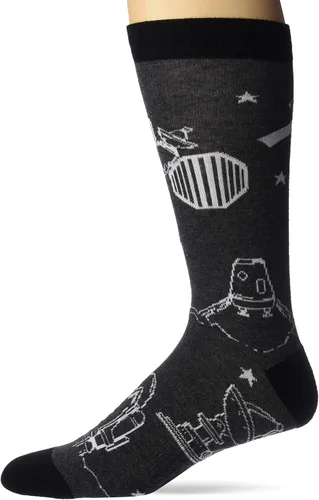 Vista 7 de K. Bell, calcetines retro varsity de lechuga para mujer Adultish (negro)