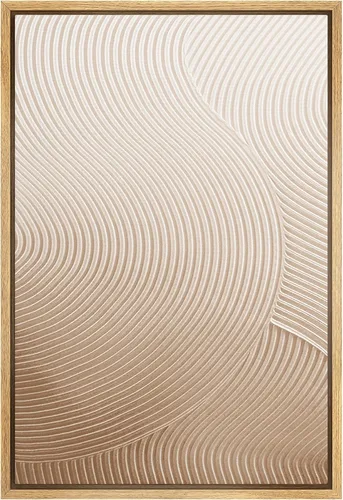 Vista 15 de SIGNWIN Lienzo enmarcado para pared, bosque blanco y negro, pino, ilustraciones de naturaleza silvestre, arte moderno, rústico, decorativo