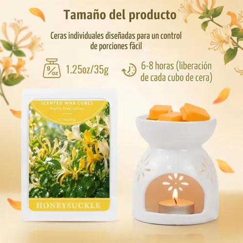 Vista 7 de SCENTORINI Cera derretida, 6 cubos de cera perfumada de otoño e invierno