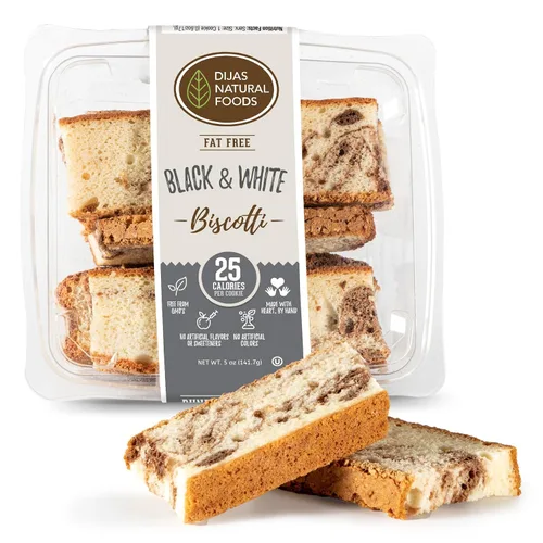 Vista 9 de DIJAS Natural Food s, Galleta de biscotti sin grasa, ingredientes naturales sin conservantes, delicioso aperitivo bajo en calorías (5 onzas)