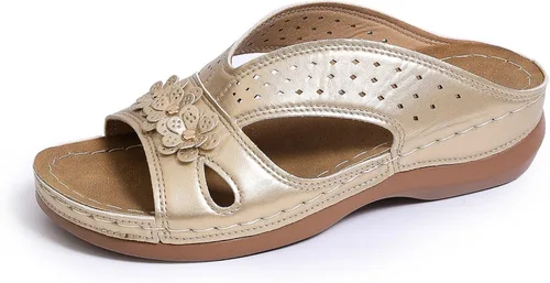 Vista 13 de Ladmiple - Sandalias ortopédicas para mujer, cómodas para caminar, informales, para verano, con soporte para el arco