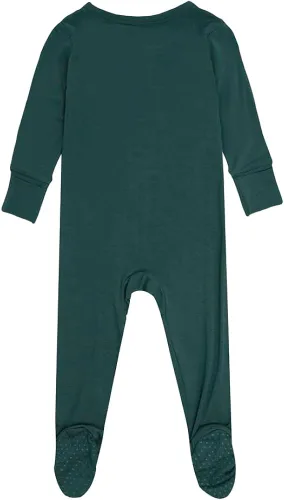 Vista 7 de Pijama de viscosa de bambú con pies para bebé, mameluco de manga larga de una pieza, pijama Sleep 'N Play, 0-24 meses
