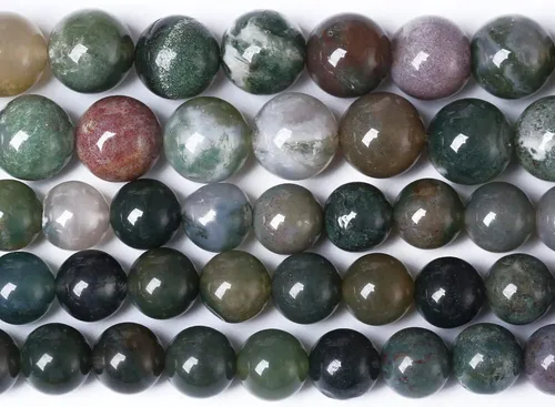 Vista 217 de 100 cuentas de piedra multicolor natural de 0.236 pulgadas (0.236 in), cuentas espaciadoras sueltas redondas para hacer pulseras, collares, aretes