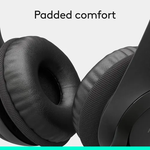 Vista 7 de Logitech H390 Auriculares estéreo con cable para PC/portátil, USB-A, color negro