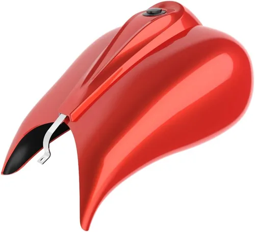 Vista 88 de Cubiertas de tanque estiradas con consola de tablero y tapa de tanque de combustible, cubiertas de combustible de galón para Harley Touring Whisky