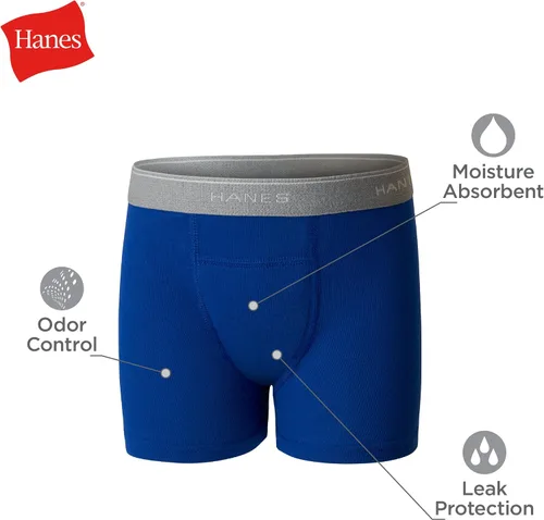 Vista 3 de Hanes Boys' Potty Trainer Underwear, Boxer Briefs Available, 6-Pack