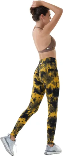 Vista 2 de AUROLA Leggings de entrenamiento para mujer, control de abdomen, a prueba de sentadillas, acanalados, gruesos, sin costuras, pantalones activos