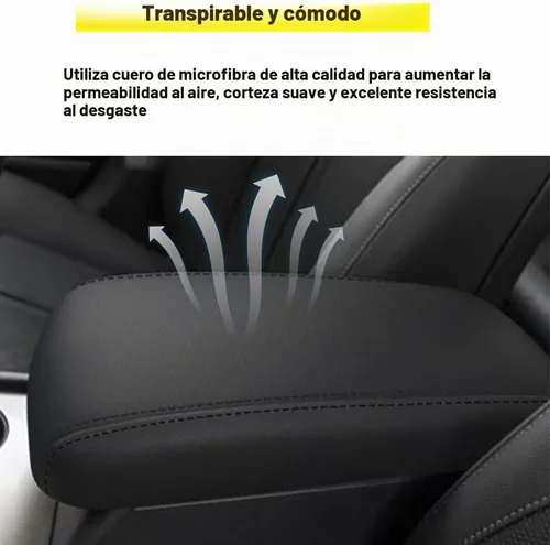 Vista 7 de Blazeray para Kia Optima 2016-2020 Funda para el reposabrazos de la consola central, de piel, antiarañazos, impermeable, protector de reposabrazos