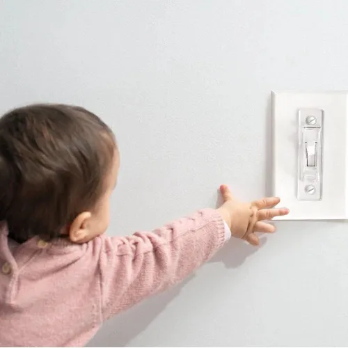 Vista 6 de Cubierta para Interruptor de Luz, ILIVABLE Protector de Interruptor de Luz a Prueba de Niños Protege tus Luces de ser Encendidas o Apagadas