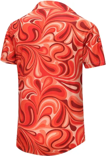 Vista 139 de KYKU - Camisa hawaiana funky para hombre, ropa tropical para vacaciones en Palm Beach