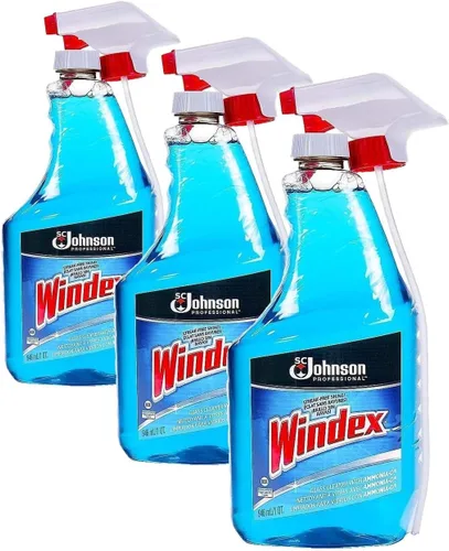 Vista 5 de Windex®, SJN695237, Limpiador de Vidrio con Amoníaco D - Taponado con Gatillo, 1 Cada, Azul