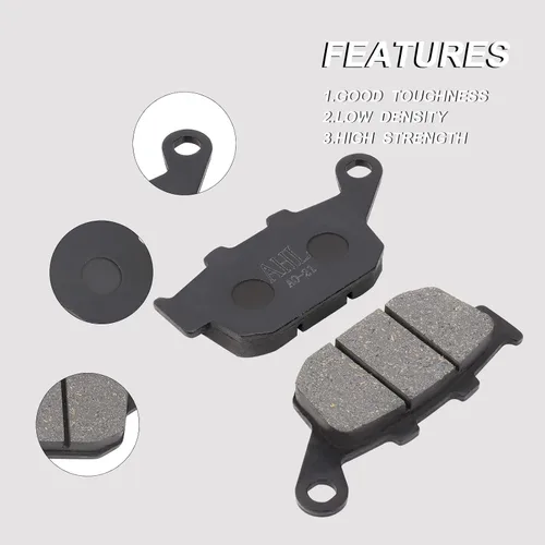 Vista 7 de AHL Juego de pastillas de freno delanteras y traseras para BUELL BLAST 2000-2007 / CBR250R CBR 250R (modelos sin ABS) 2011-2014/CBR300R CBR 300R