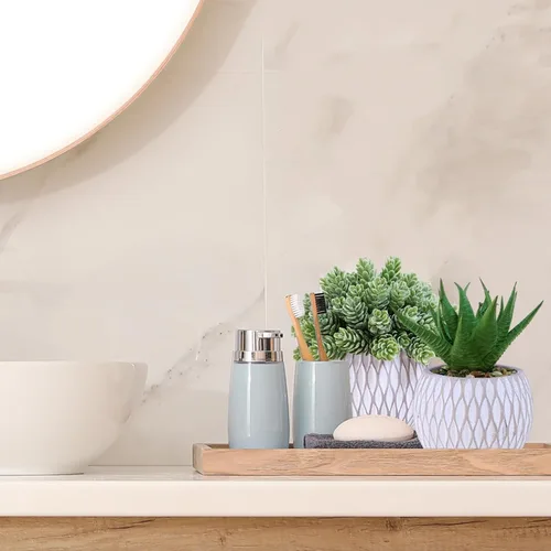 Vista 7 de Winlyn 3 piezas pequeñas de imitación plantas artificiales de aloe lúpulo de lúpulo, plantas suculentas en macetas geométricas de hormigón gris