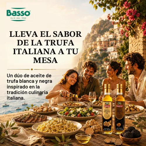 Vista 9 de Juego de aceite de trufa blanco y negro, tamaño de botella grande, 2 botellas de 8.5 onzas (8.5 fl oz), alto concentrado